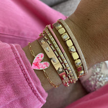 Load image into Gallery viewer, Tie Dye Heart Bracelet
