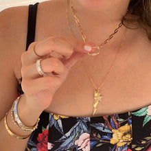 Load image into Gallery viewer, Pave Gold Lock Charm
