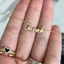 Load image into Gallery viewer, Scattered Diamonds Name Necklace
