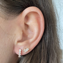 Load image into Gallery viewer, Small Large Diamonds All Around Huggies
