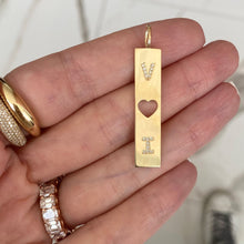 Load image into Gallery viewer, Cutout Personalized Pave Plate Charm
