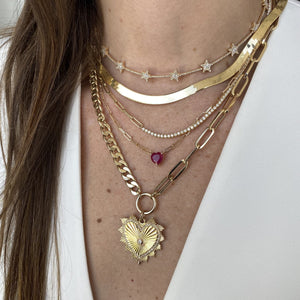 Thick Herringbone Necklace