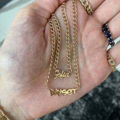 Gold Name Cuban Necklace