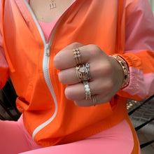 Load image into Gallery viewer, Three Star Pave Ring
