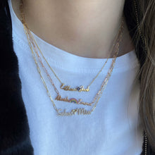 Load image into Gallery viewer, Two Gold Names and Charm Necklace
