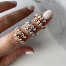 Load image into Gallery viewer, Multi Shape Diamond Swirl Ring
