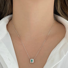 Load image into Gallery viewer, Inlay Diamonds and Gemstone Loop Gold Charm
