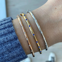 Load image into Gallery viewer, Inlay Gemstones Bangle
