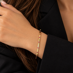 Inlay Gemstones Bangle