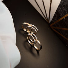 Load image into Gallery viewer, Pave Double Band Ring
