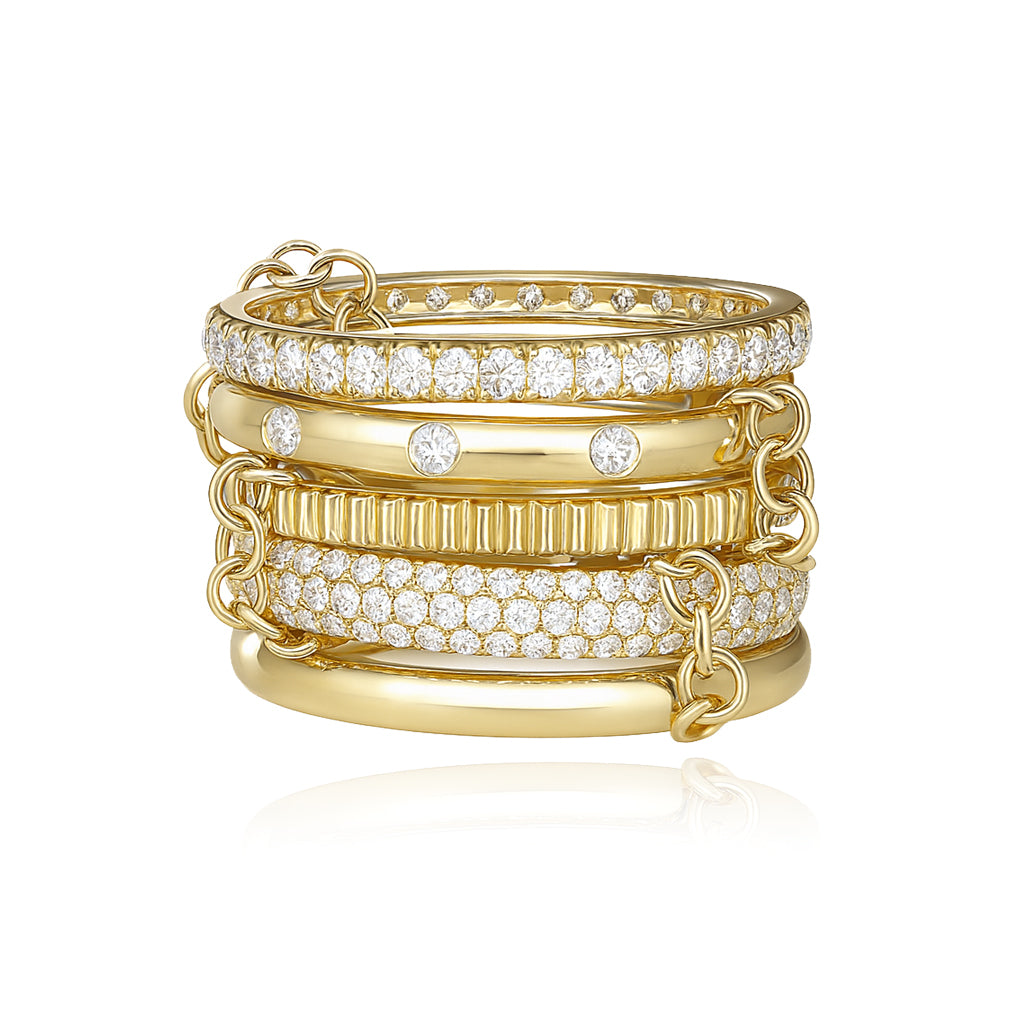 Interlinked Stackable Rings Interlocking Stacked Ring – Alev Jewelry