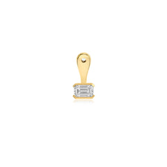 Solitaire Lab Diamond Half Bezel Jacket Earring (SINGLE)