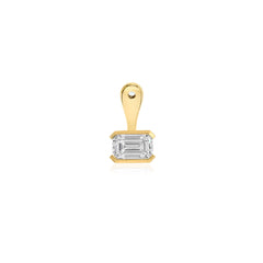 Solitaire Lab Diamond Half Bezel Jacket Earring (SINGLE)