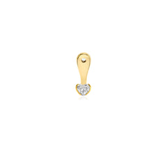 Solitaire Lab Diamond Half Bezel Jacket Earring (SINGLE)