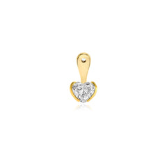 Solitaire Lab Diamond Half Bezel Jacket Earring (SINGLE)