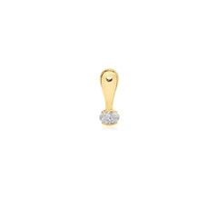 Solitaire Lab Diamond Half Bezel Jacket Earring (SINGLE)