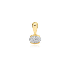 Solitaire Lab Diamond Half Bezel Jacket Earring (SINGLE)