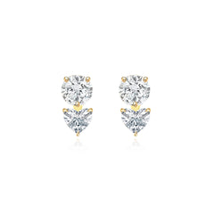 Solitaire Lab Diamond Prong Jacket Earring (SINGLE)