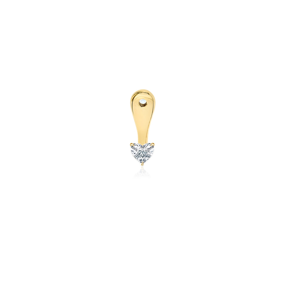 Solitaire Lab Diamond Prong Jacket Earring (SINGLE)