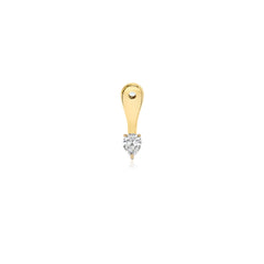 Solitaire Lab Diamond Prong Jacket Earring (SINGLE)