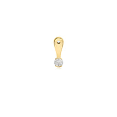 Solitaire Lab Diamond Half Bezel Jacket Earring (SINGLE)