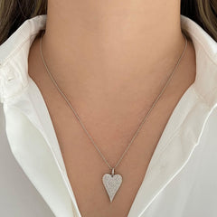 Jumbo Pave Heart Charm