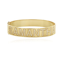 Load image into Gallery viewer, Jumbo Pave Personalized Bangle

