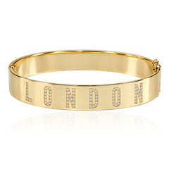 Jumbo Pave Personalized Bangle
