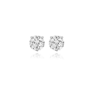 Round Prong Lab Diamond Studs