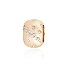 Load image into Gallery viewer, Scattered Diamonds Oval Gold Charm
