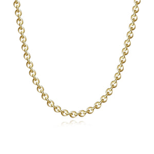 Chunky Rounded Rolo Chain Necklace