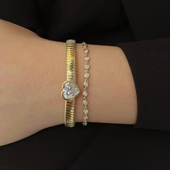 Round Bezel Diamonds Bracelet
