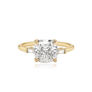 Large Baguette Diamond Shape Engagement Ring