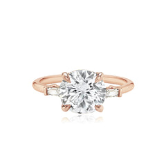 Large Baguette Diamond Shape Engagement Ring