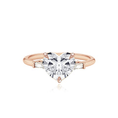 Large Baguette Diamond Shape Engagement Ring