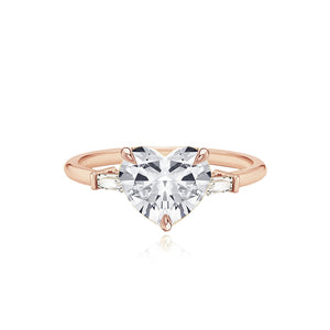 Large Baguette Diamond Shape Engagement Ring