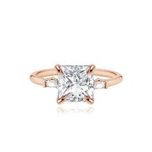 Load image into Gallery viewer, Large Baguette Diamond Shape Engagement Ring
