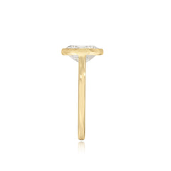 Gold Bezel Engagement Ring