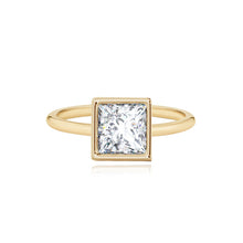 Load image into Gallery viewer, Large Bezel Diamond Shape Engagement Ring
