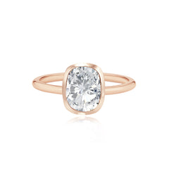 Gold Bezel Engagement Ring