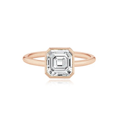 Gold Bezel Engagement Ring
