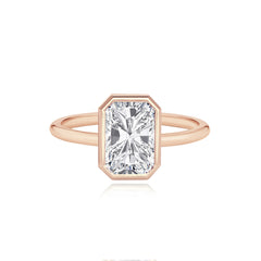Gold Bezel Engagement Ring