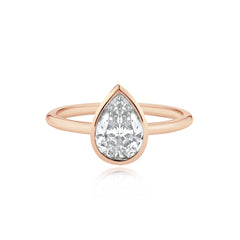 Gold Bezel Engagement Ring