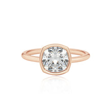 Load image into Gallery viewer, Large Bezel Diamond Shape Engagement Ring
