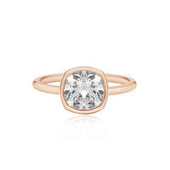 Gold Bezel Engagement Ring