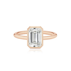 Gold Bezel Engagement Ring