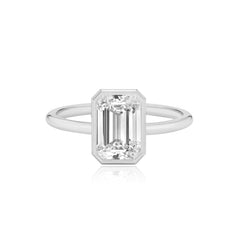 Gold Bezel Engagement Ring