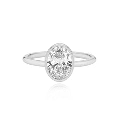Gold Bezel Engagement Ring