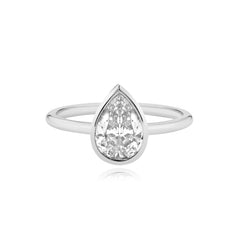 Gold Bezel Engagement Ring