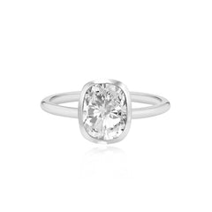 Gold Bezel Engagement Ring